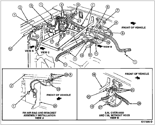 Ford Bronco Forum - View Single Post - Starter, O2 sensor wire routing